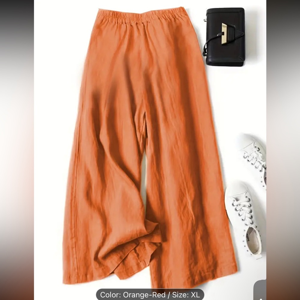 NWT Orange Flare Pants